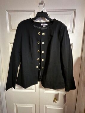 Tan Jay Black Jacket NEW, Sz. 14